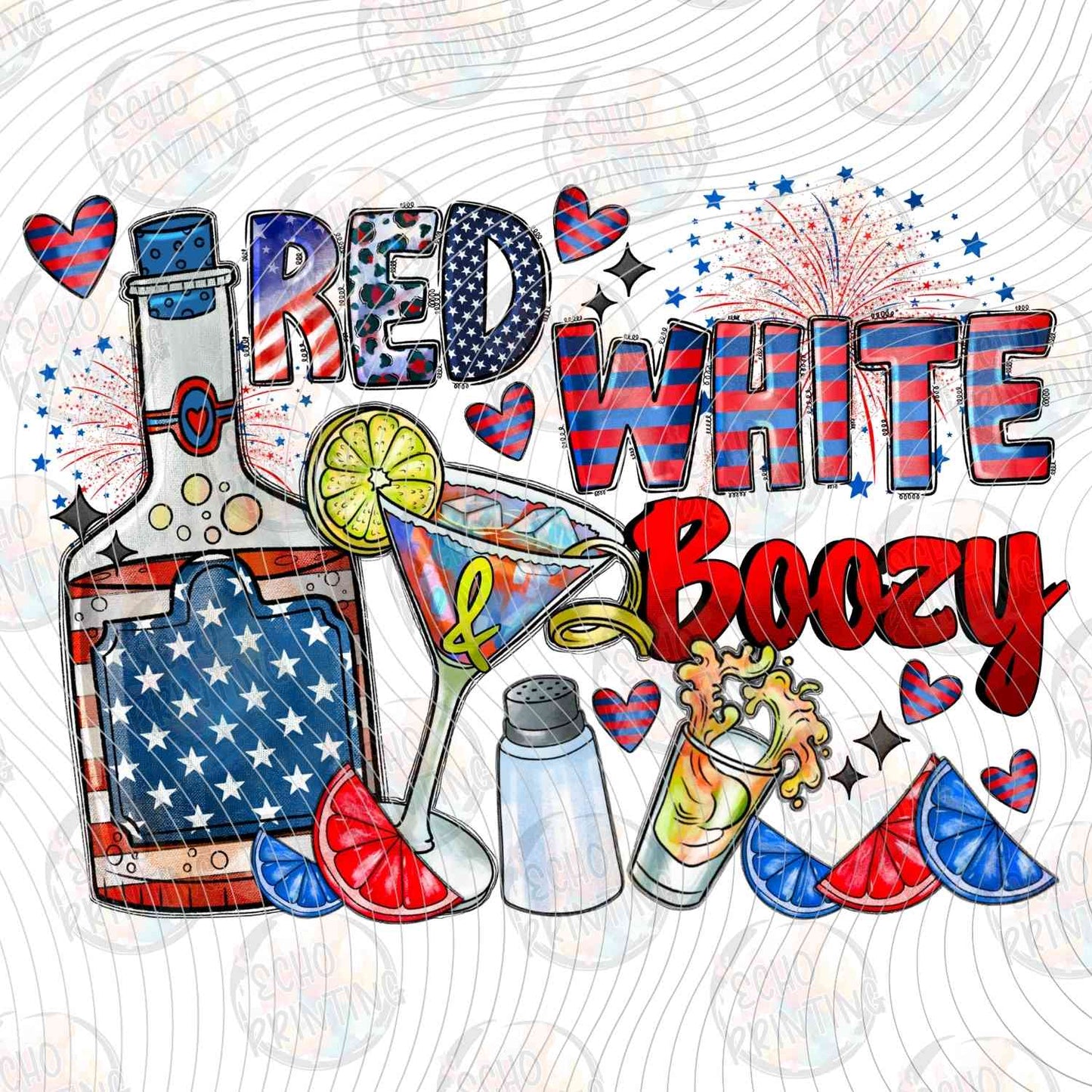 FOJG 688 - RED WHITE BOOZY DRINKS