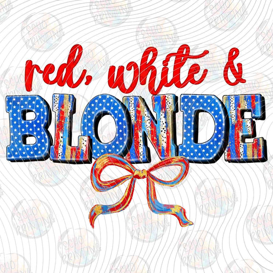 FOJG 699 - RED WHITE AND BLONDE
