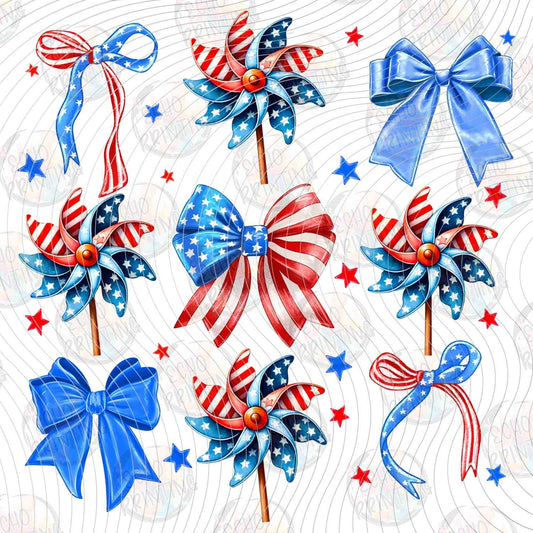 FOJG 700 - PATRIOTIC BOWS PATTERN