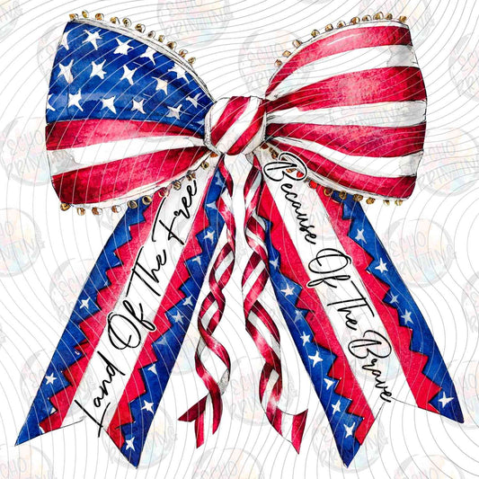 FOJG 720 - USA FLAG BOW