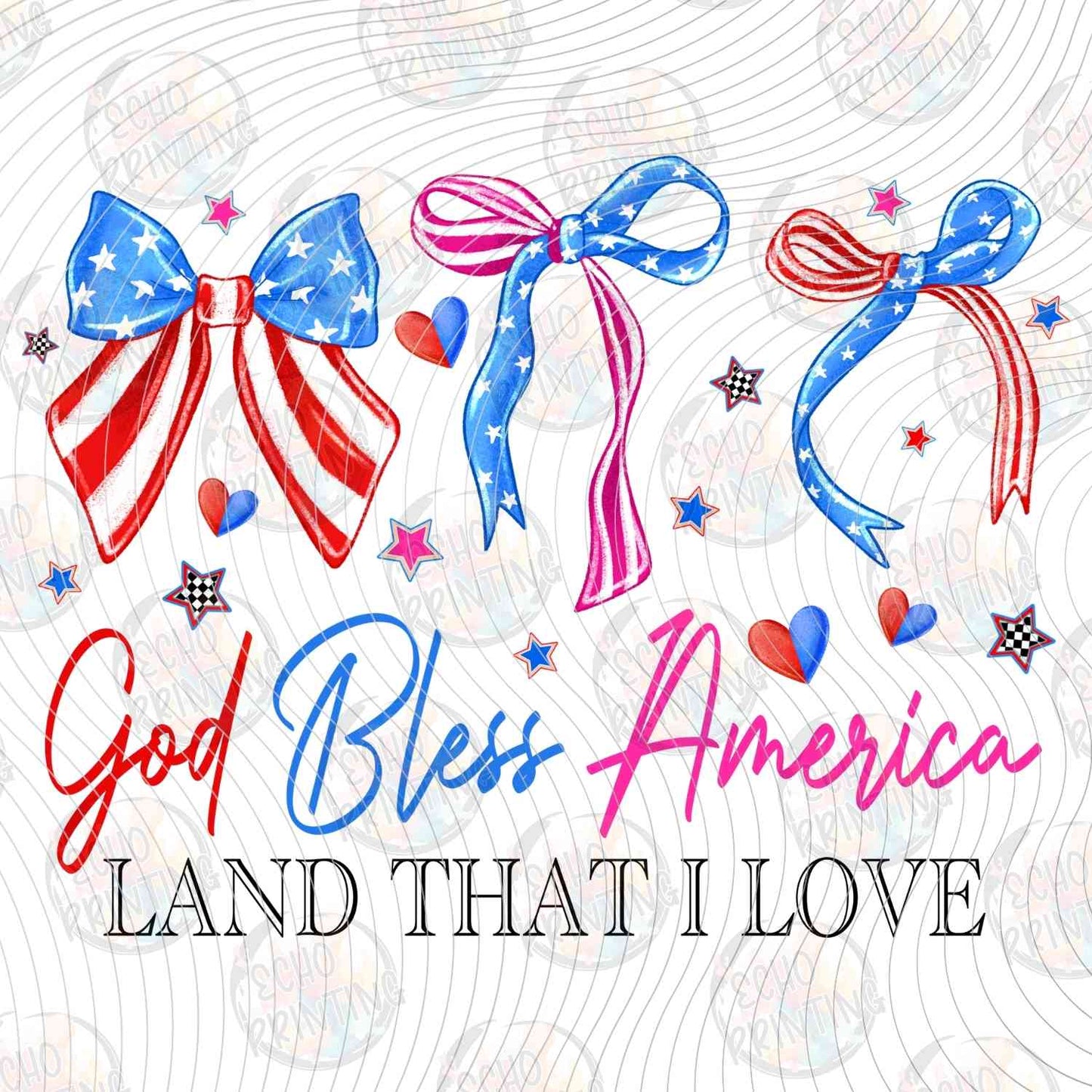 FOJG 749 - GOD BLESS AMERICA BOWS