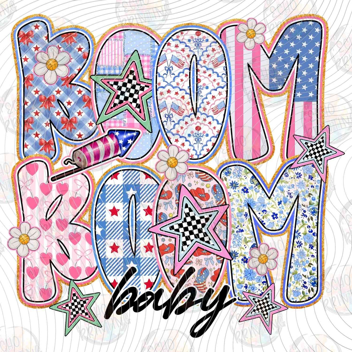 FOJG 755 - PATRIOTIC MAMA FLORAL