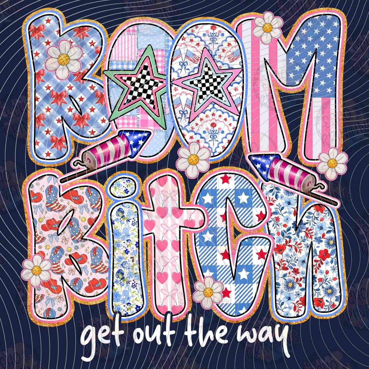 FOJG 760 - FREEDOM FLORAL TEXT