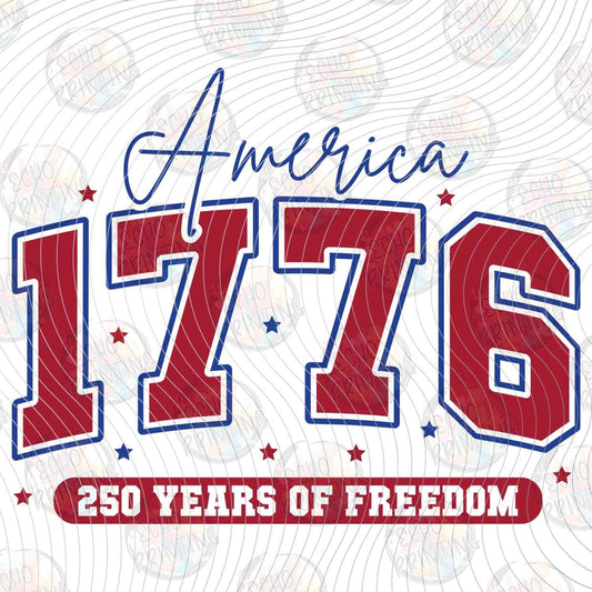 FOJG 762 - AMERICA 1776 ATHLETIC LOGO