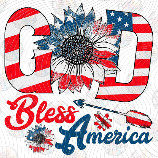 FOJG 766 - GOD BLESS AMERICA SUNFLOWER