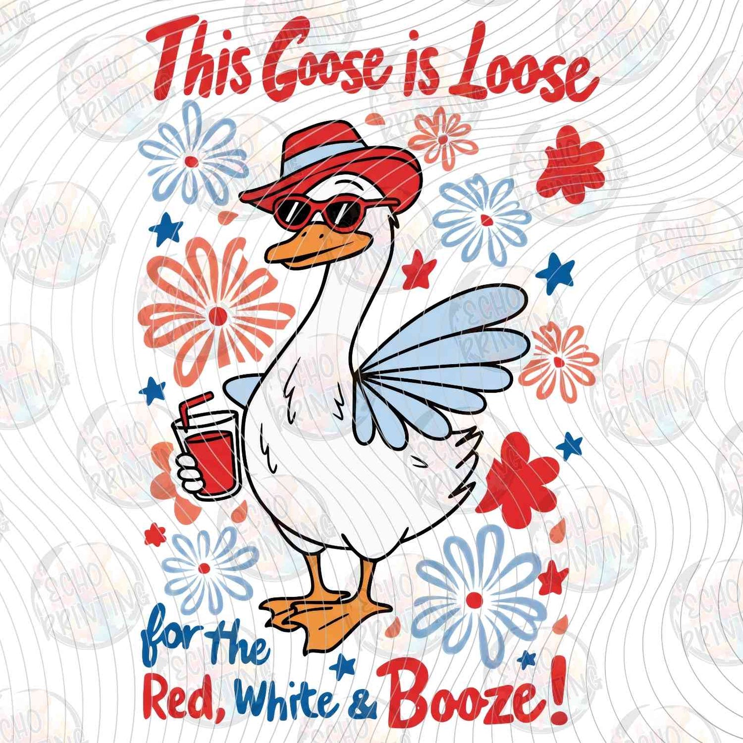 FOJG 769 - FESTIVE GOOSE WITH DRINK