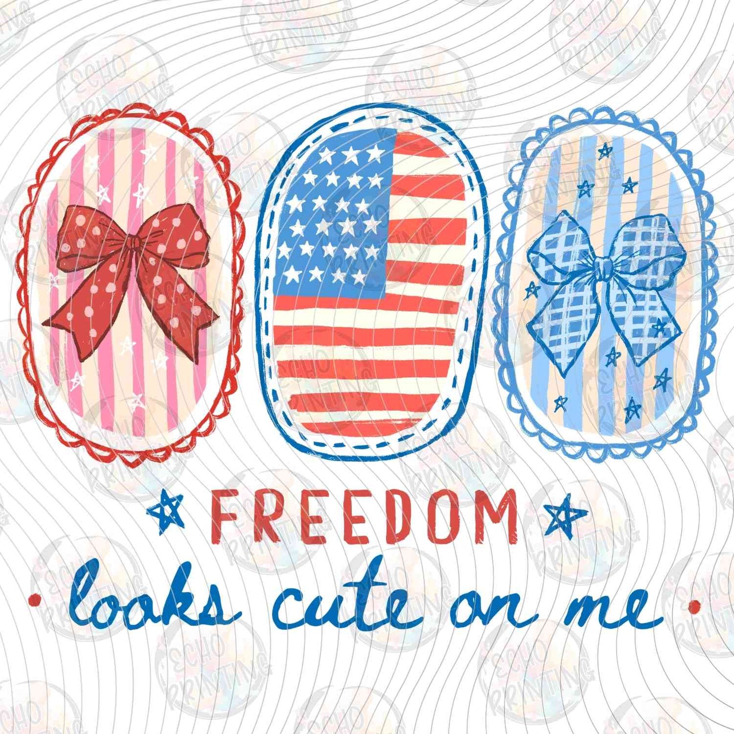FOJG 789 - FREEDOM LOOKS CUTE ON ME PATRIOTIC POPSICLES