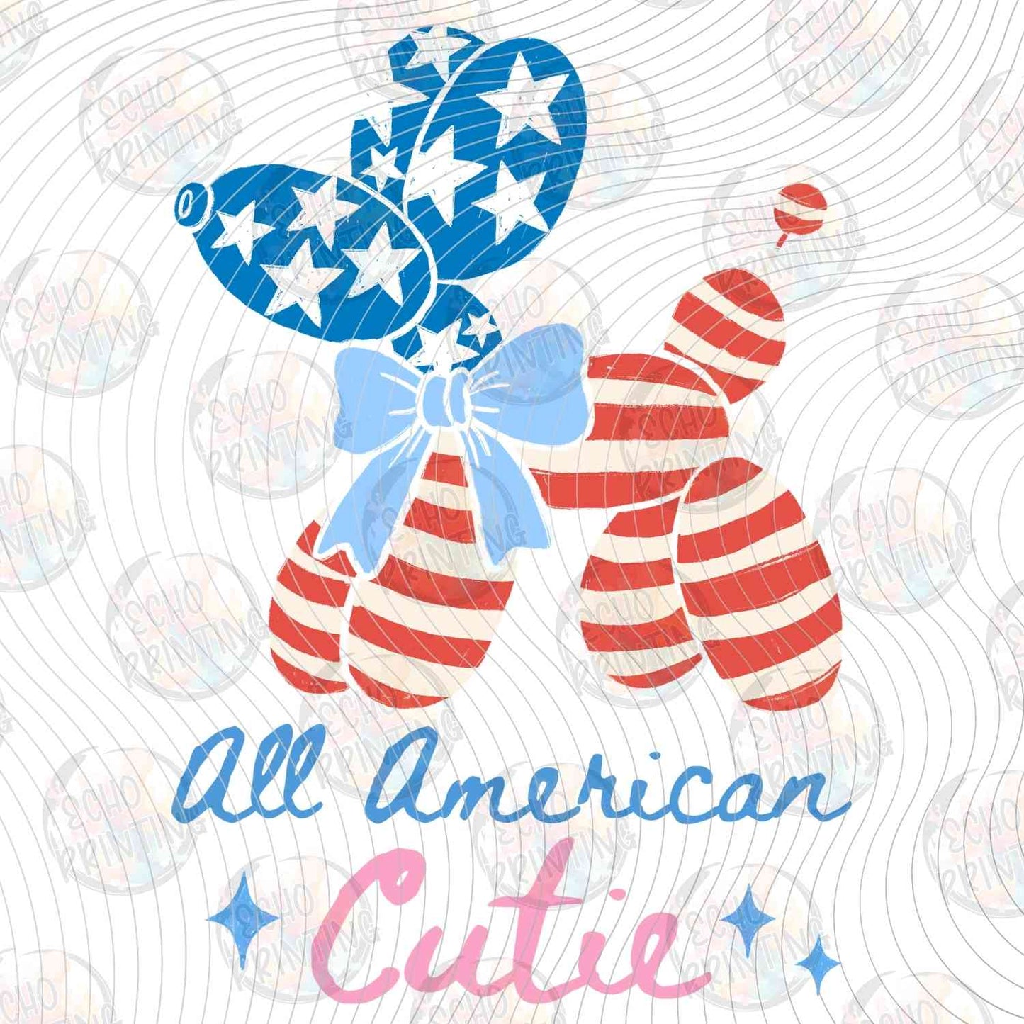 FOJG 796 - ALL AMERICAN CUTIE PATRIOTIC BALLOON DOG