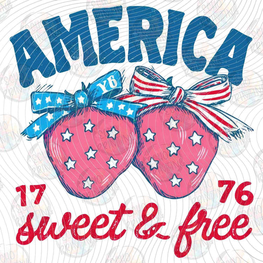 FOJG 806 - AMERICA SWEET AND FREE PATRIOTIC STRAWBERRIES