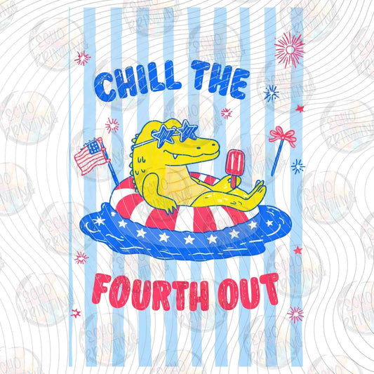 FOJG 809 - CHILL THE FOURTH OUT DINOSAUR POOL FLOAT