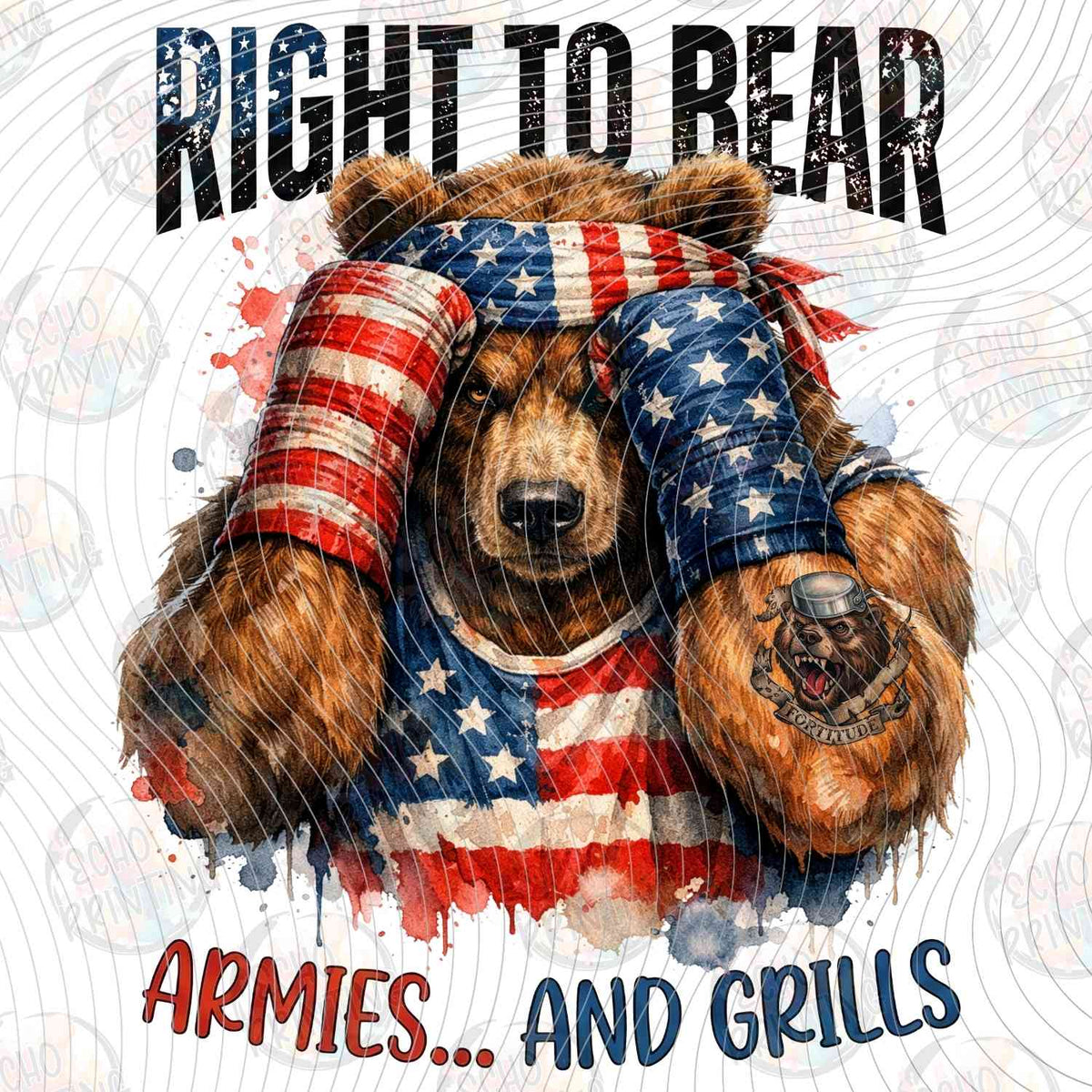 FOJG 813 - RIGHT TO BEAR ARMIES AND GRILLS MUSCLE BEAR