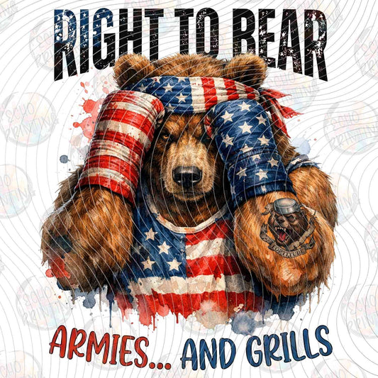 FOJG 813 - RIGHT TO BEAR ARMIES AND GRILLS MUSCLE BEAR