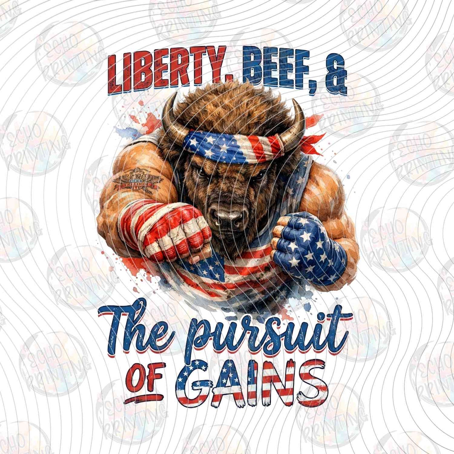 FOJG 814 - LIBERTY BEEF PURSUIT OF GAINS MUSCLE BULL