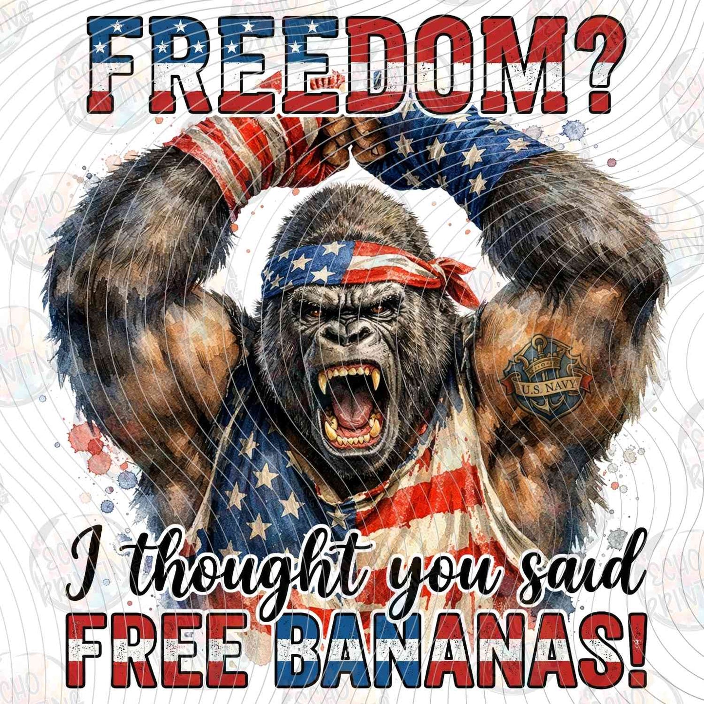 FOJG 815 - FREEDOM FREE BANANAS MUSCLE GORILLA