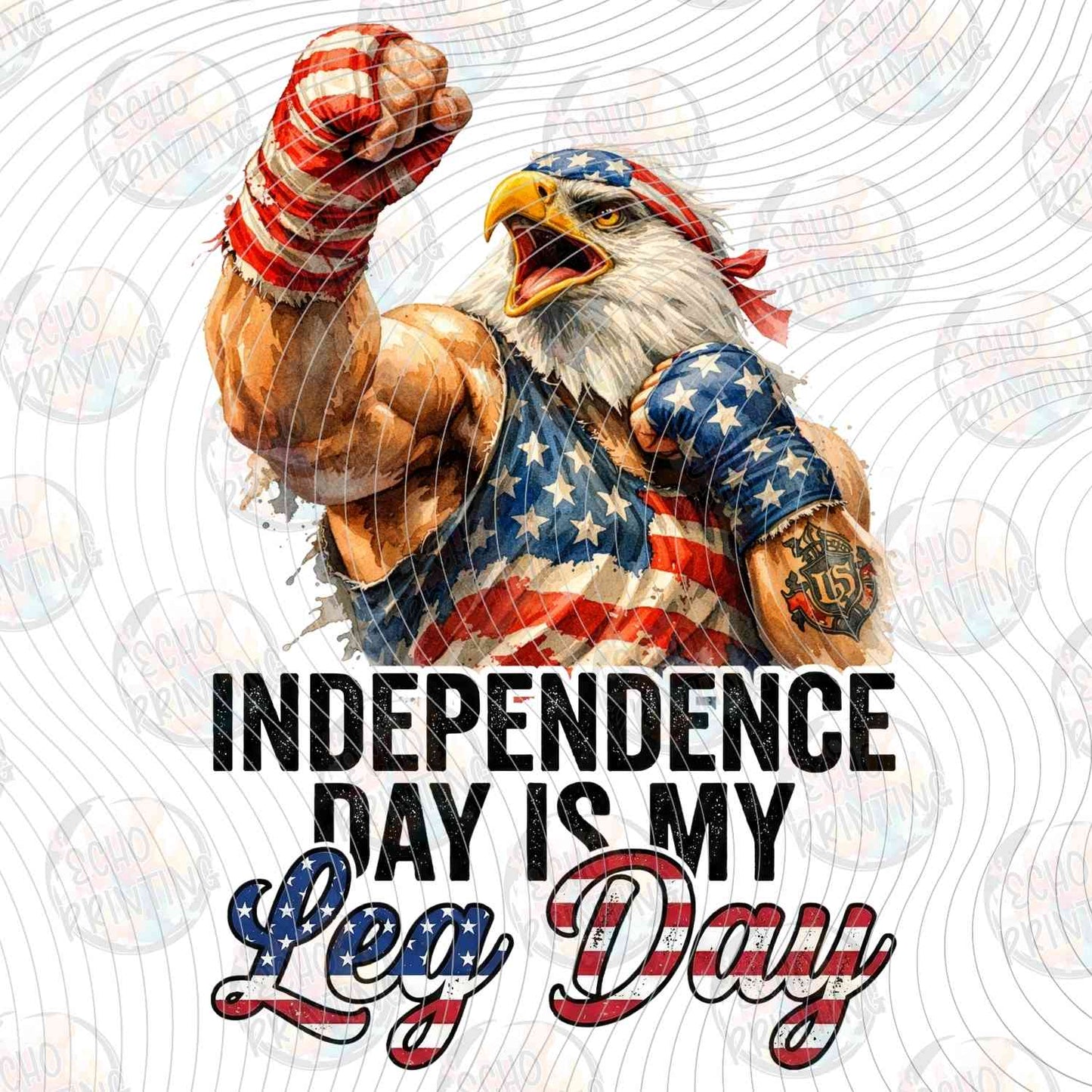 FOJG 831 - INDEPENDENCE DAY IS LEG DAY MUSCLE EAGLE