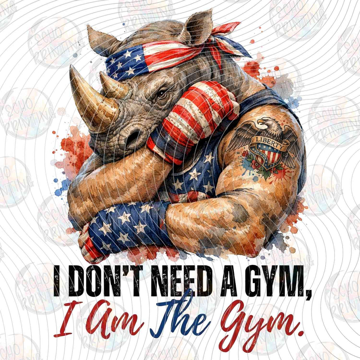 FOJG 833 - I DONT NEED A GYM I AM THE GYM MUSCLE RHINO