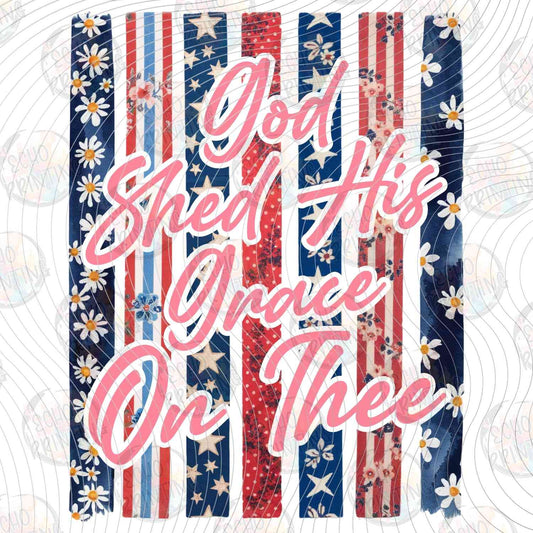 FOJG 853 - GOD SHED HIS GRACE ON THEE FLAG