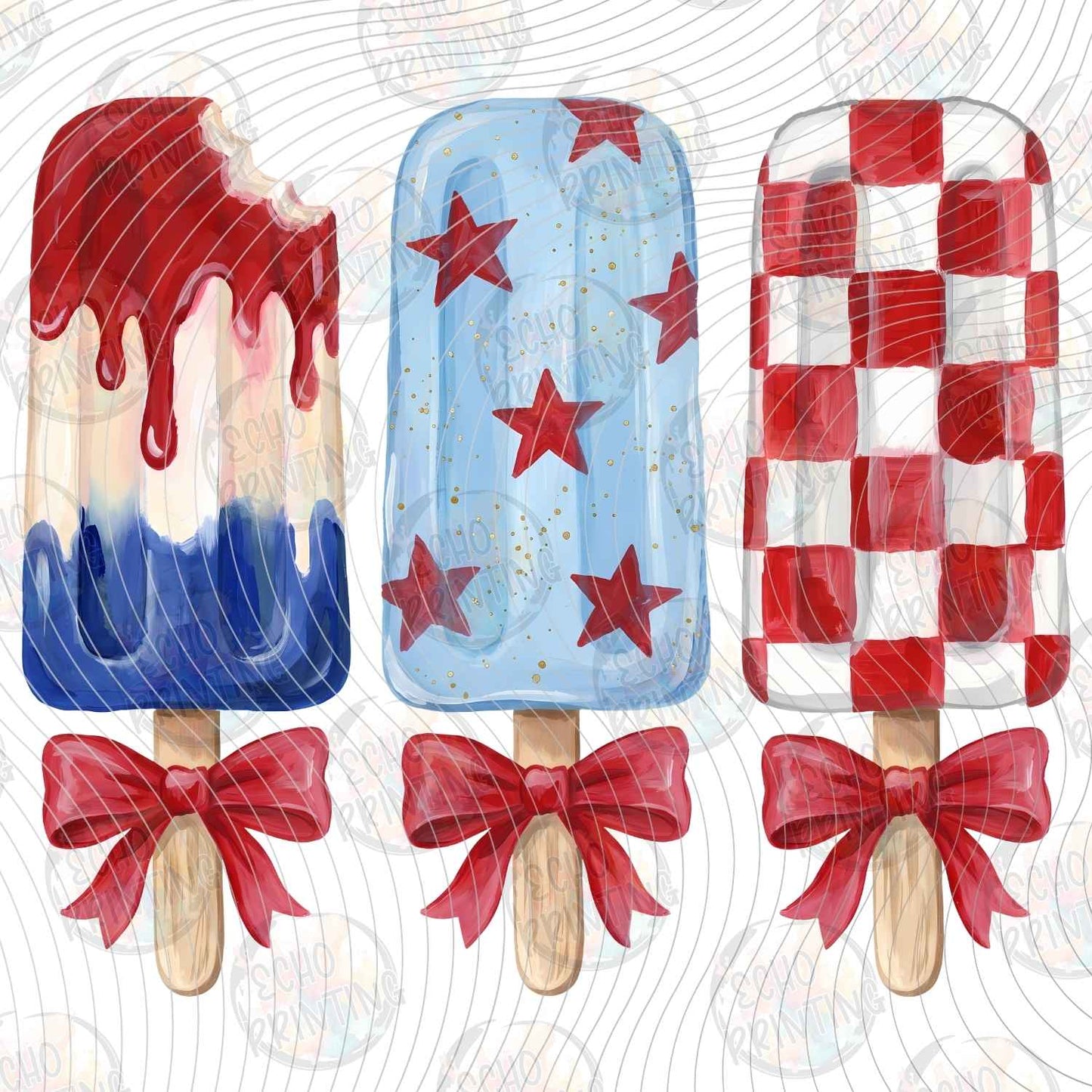 FOJG 868 - PATRIOTIC BOWS AND STARS
