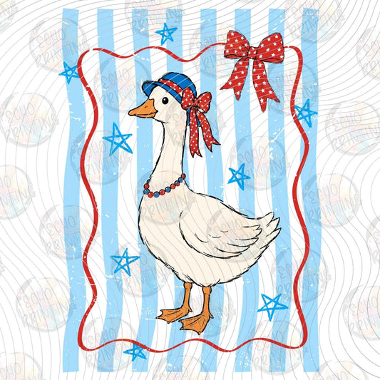 FOJG 876 - PATRIOTIC GOOSE BOW