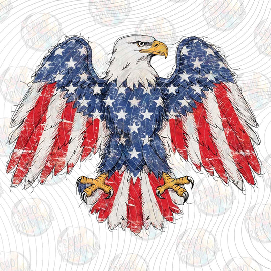 FOJG 893 - PATRIOTIC EAGLE FLAG