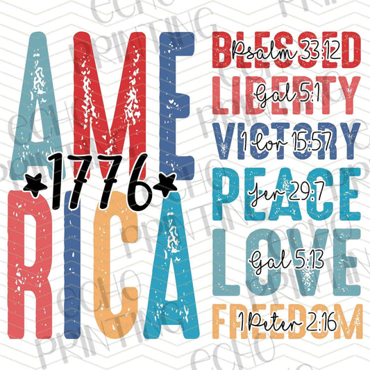 FOJG 91 - AMERICA 1776 PEACE LOVE