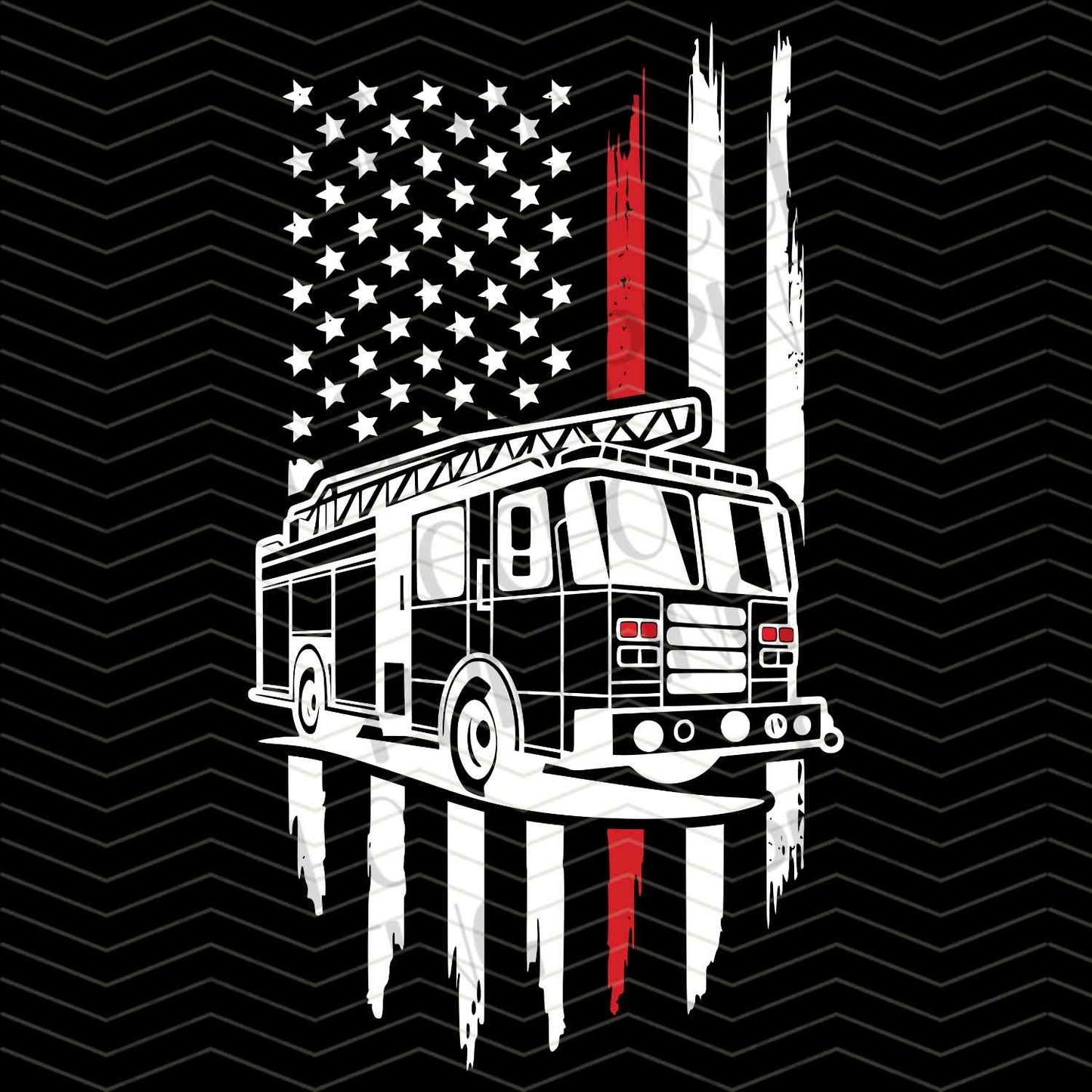 FRFGT 11 - FIRE TRUCK FLAG