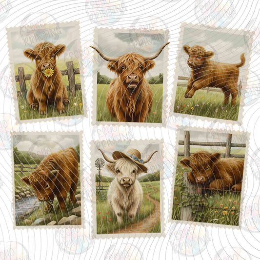 FRMG 149 - HIGHLAND COW PHOTO COLLAGE