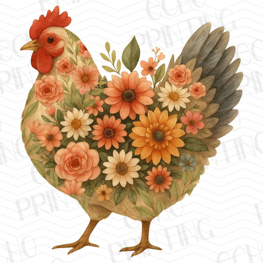 FRMG 12 – FLORAL HEN ART