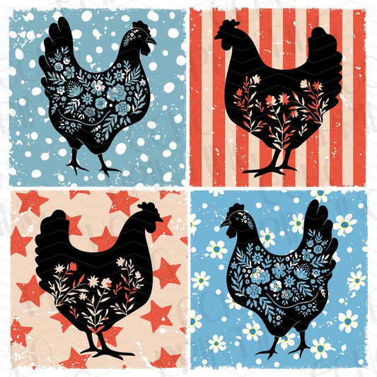 FRM 18 – CHICKEN BLOCKS IN AMERICAN COLORS
