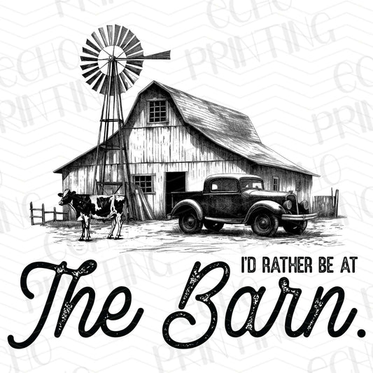 FRM 21 – I’D RATHER BE AT THE BARN