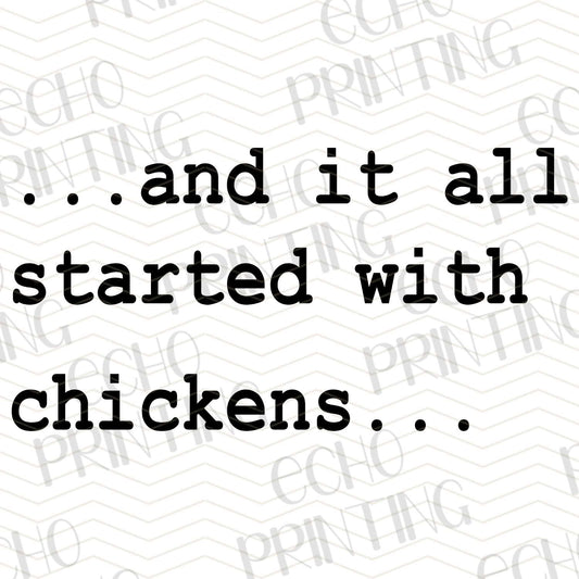 FRM 64 – IT ALL STARTED WITH CHICKENS