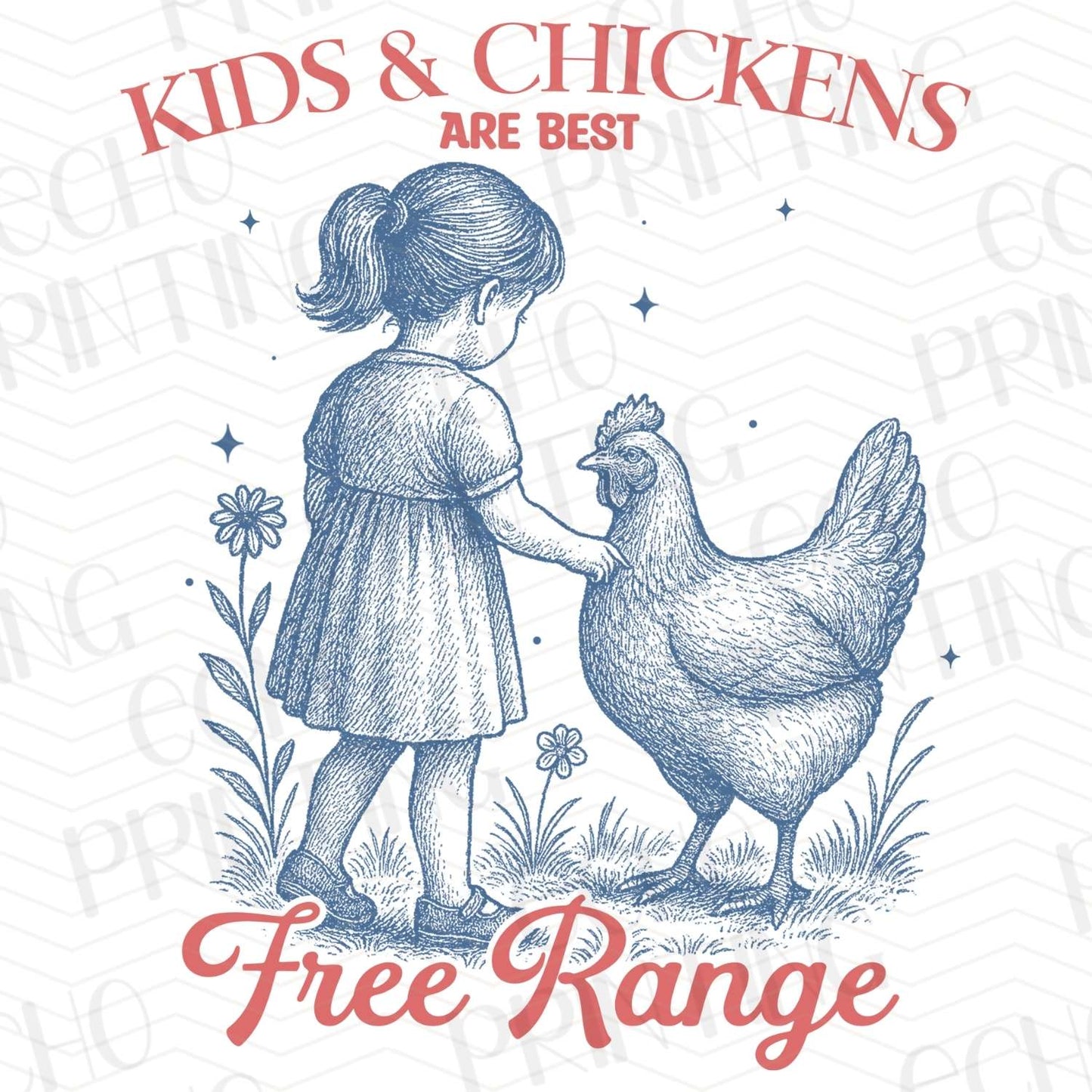 FRM 7 - KIDS AND CHICKENS FREE RANGE