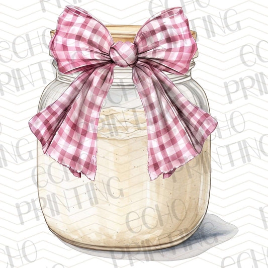 FRM 83 – STARTER JAR WITH PINK GINGHAM BOW