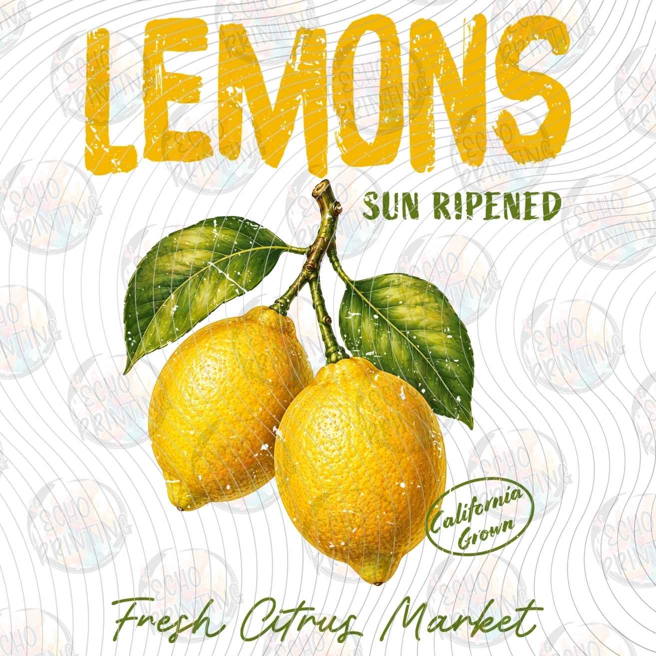 FRTS 101 - LEMONS VINTAGE FRUIT LABEL