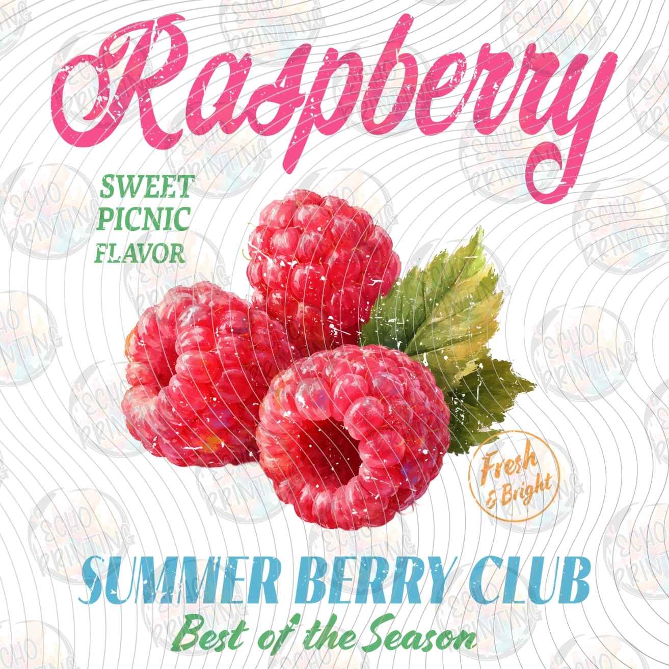 FRTS 106 - RASPBERRY VINTAGE FRUIT LABEL