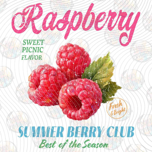 FRTS 106 - RASPBERRY VINTAGE FRUIT LABEL