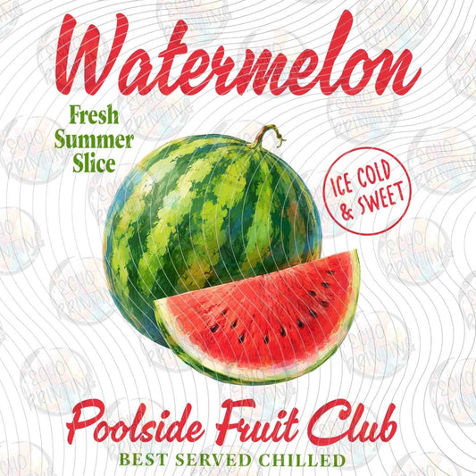 FRTS 108 - WATERMELON VINTAGE FRUIT LABEL
