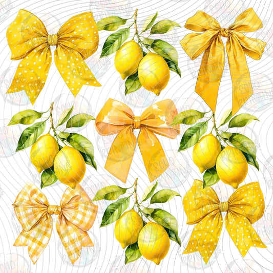FRTS 36 - LEMONS AND YELLOW BOWS PATTERN