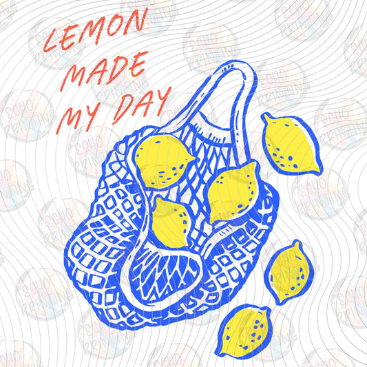 FRTS 46 - LEMON MADE MY DAY TOTE BAG