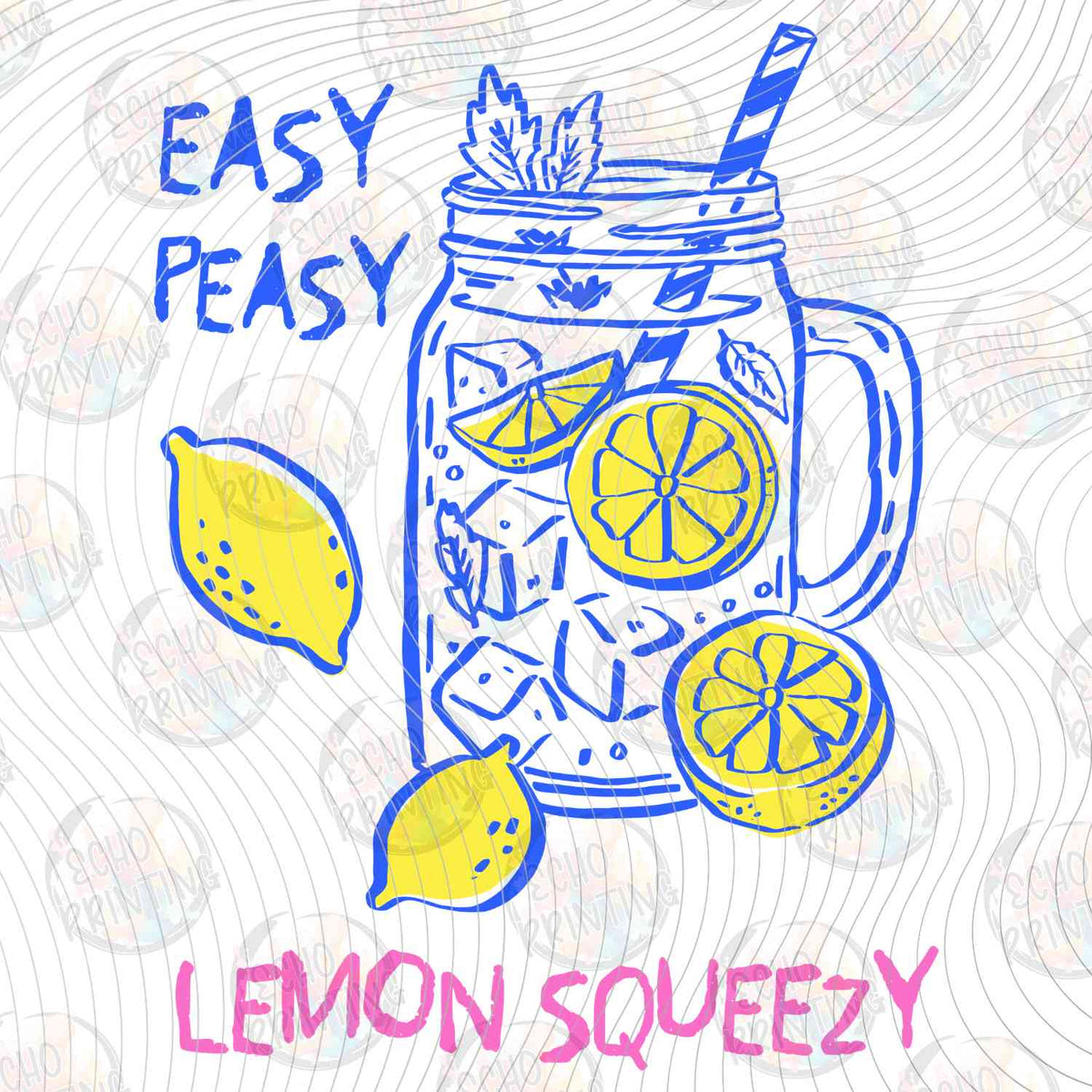 FRTS 48 - EASY PEASY LEMON SQUEEZY MASON JAR