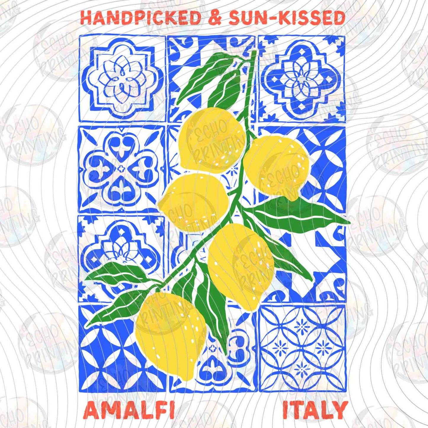 FRTS 53 - HANDPICKED LEMONS AMALFI ITALY TILE