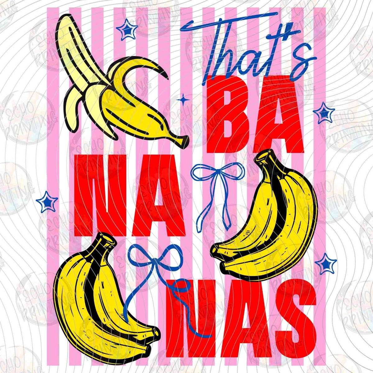 FRTS 59 - THATS BANANAS PINK AND BLACK TEXT