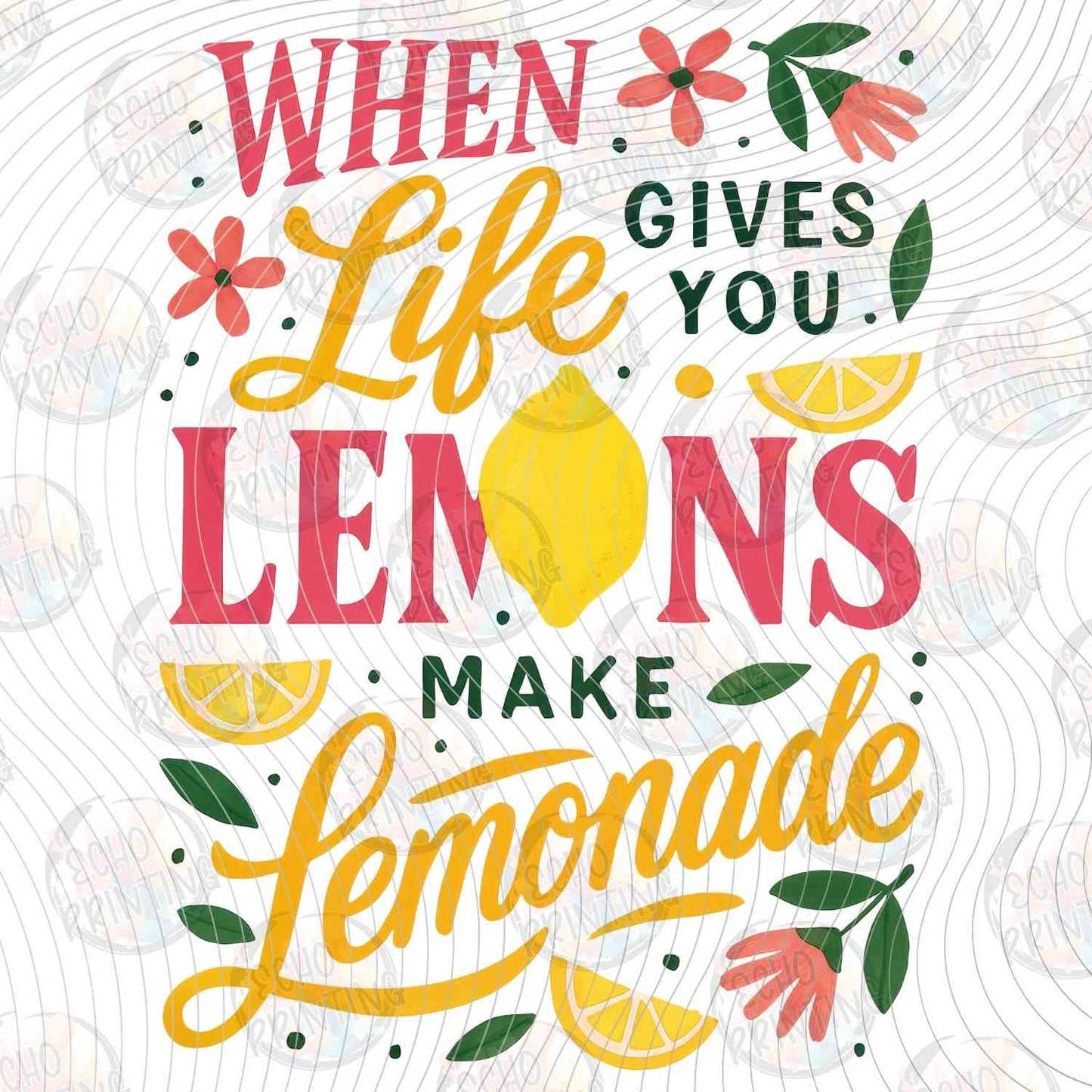 FRTS 71 - WHEN LIFE GIVES YOU LEMONS TYPOGRAPHY