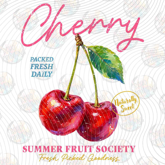FRTS 97 - CHERRY VINTAGE FRUIT LABEL