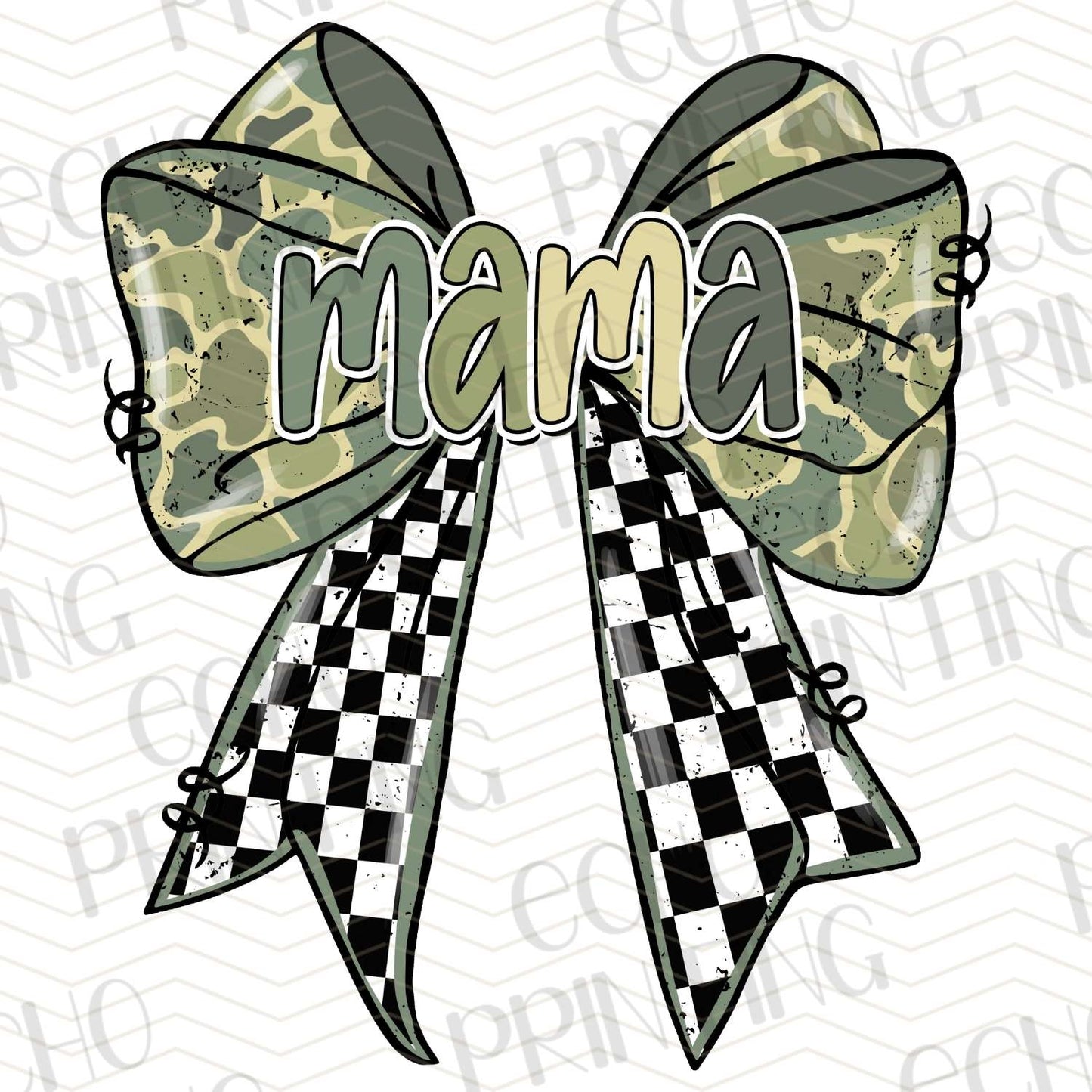 FSHT 17 – MAMA CHECKERED BOW