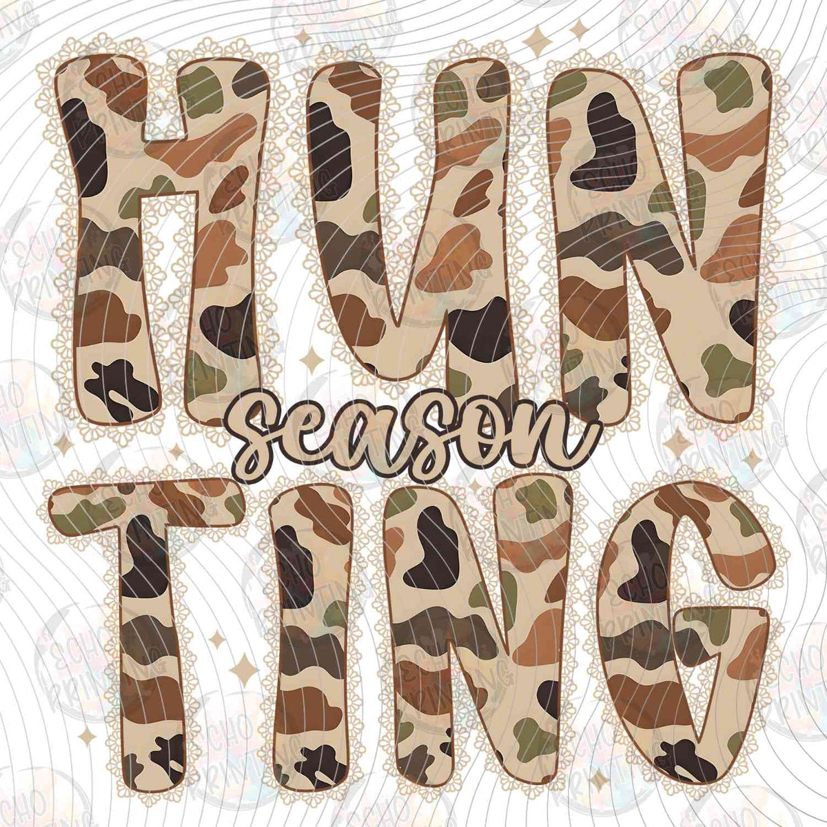 FSHT 311 - HUNTING SEASON COWHIDE LETTERS