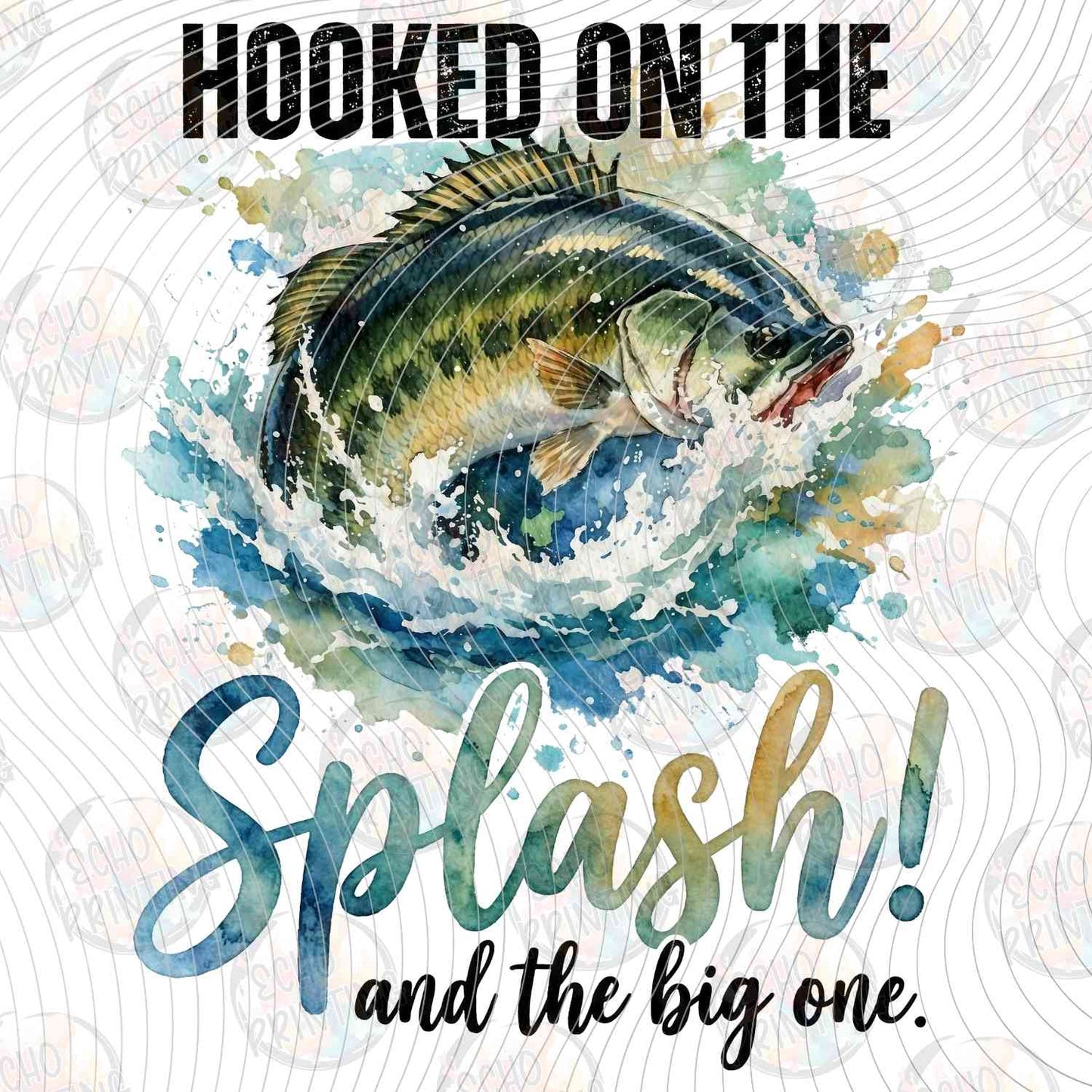 FSHT 325 - HOOKED ON THE SPLASH BASS FISH