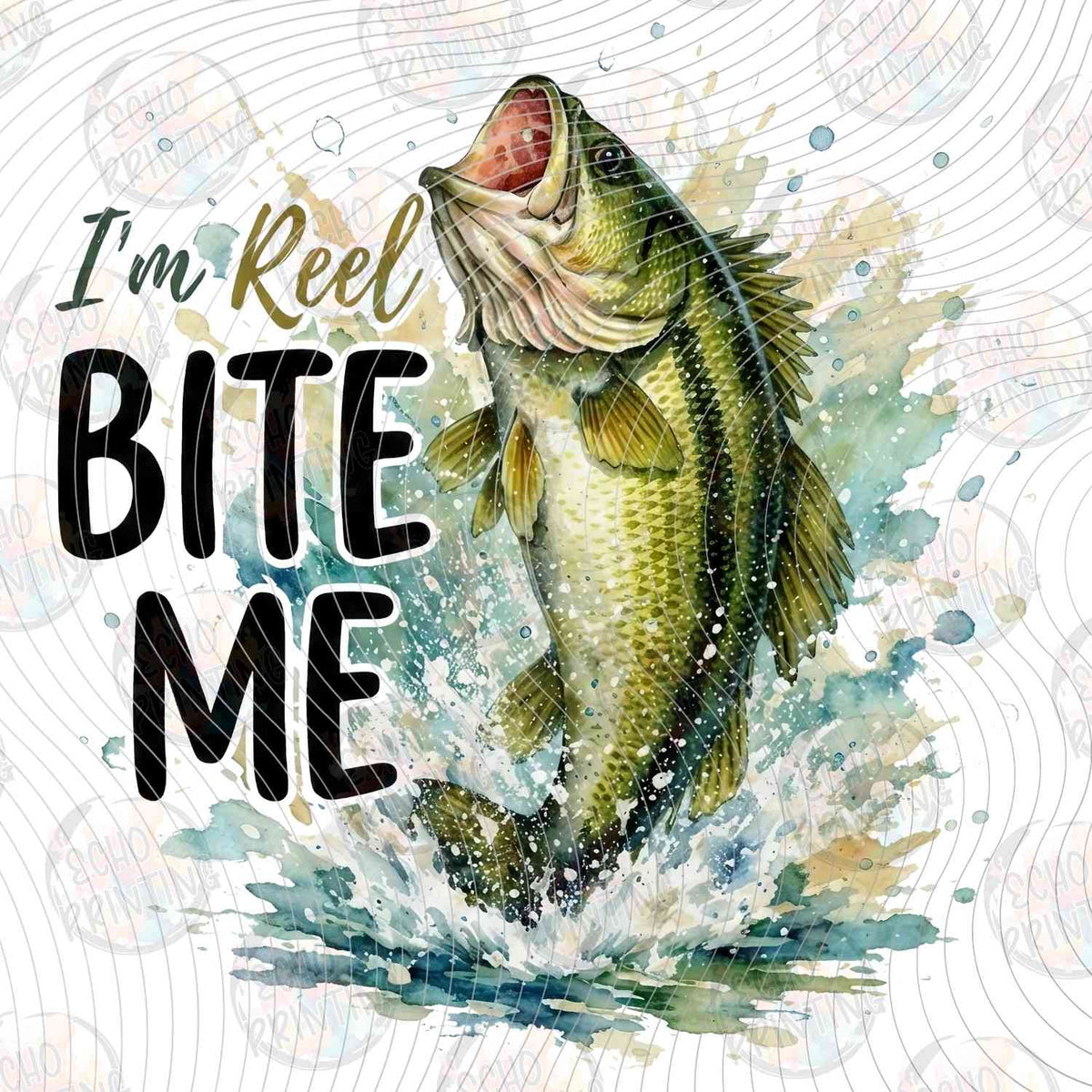 FSHT 331 - BITE ME BASS FISH AND LURE