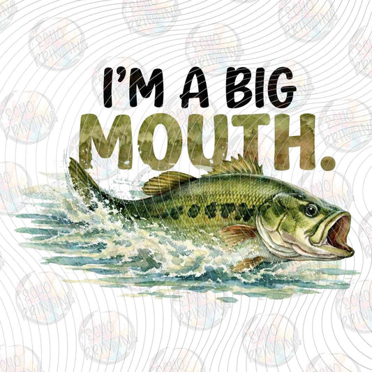 FSHT 338 - IM A BIG MOUTH BASS FISH