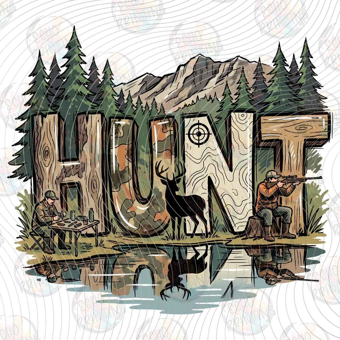 FSHT 351 - HUNT FOREST SCENE